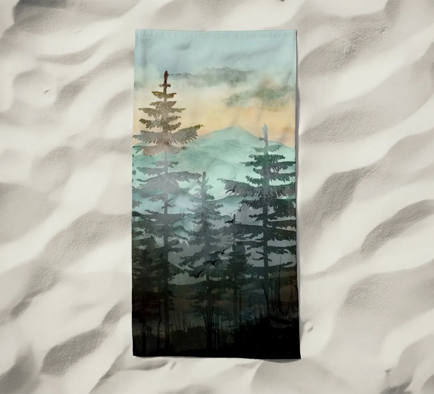 Pine Trees serviette de plage de Nadjaa