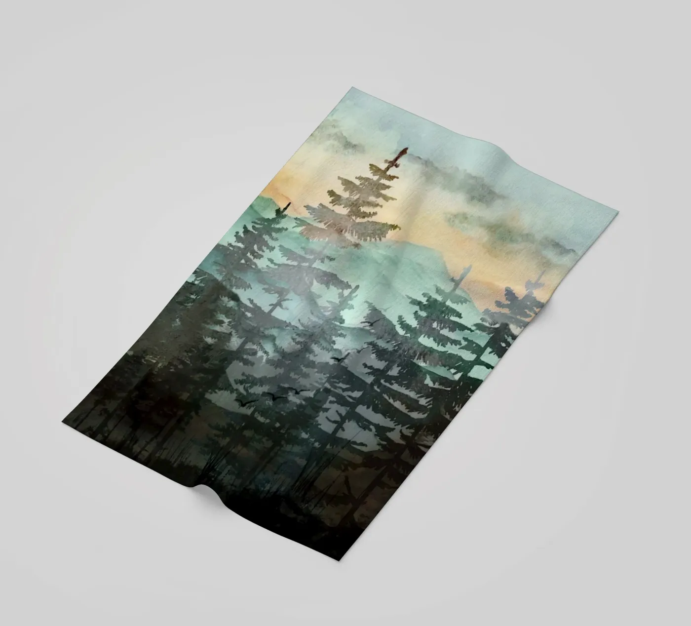 Pine Trees beach towel by Nadjaa