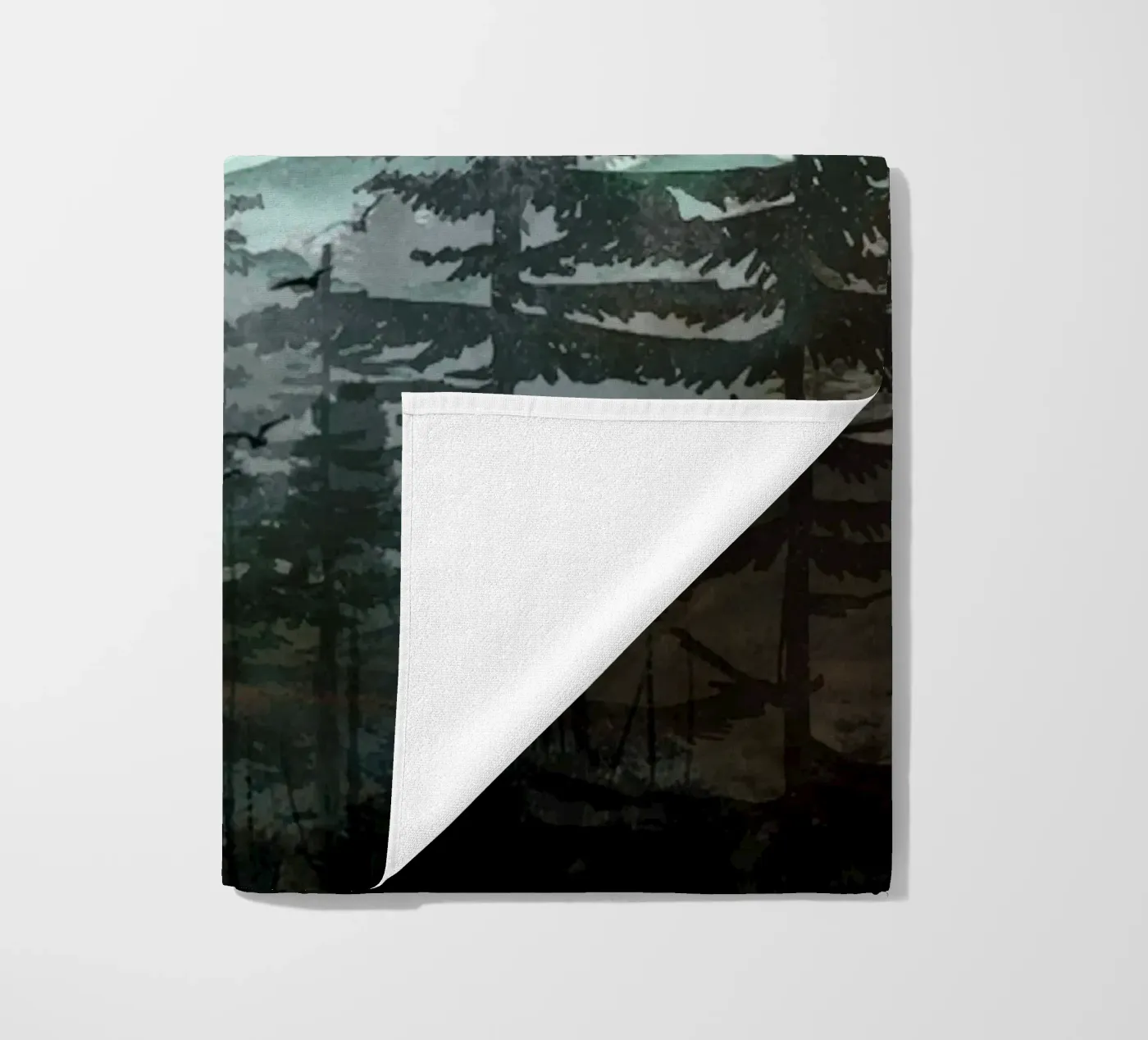 Pine Trees beach towel by Nadjaa