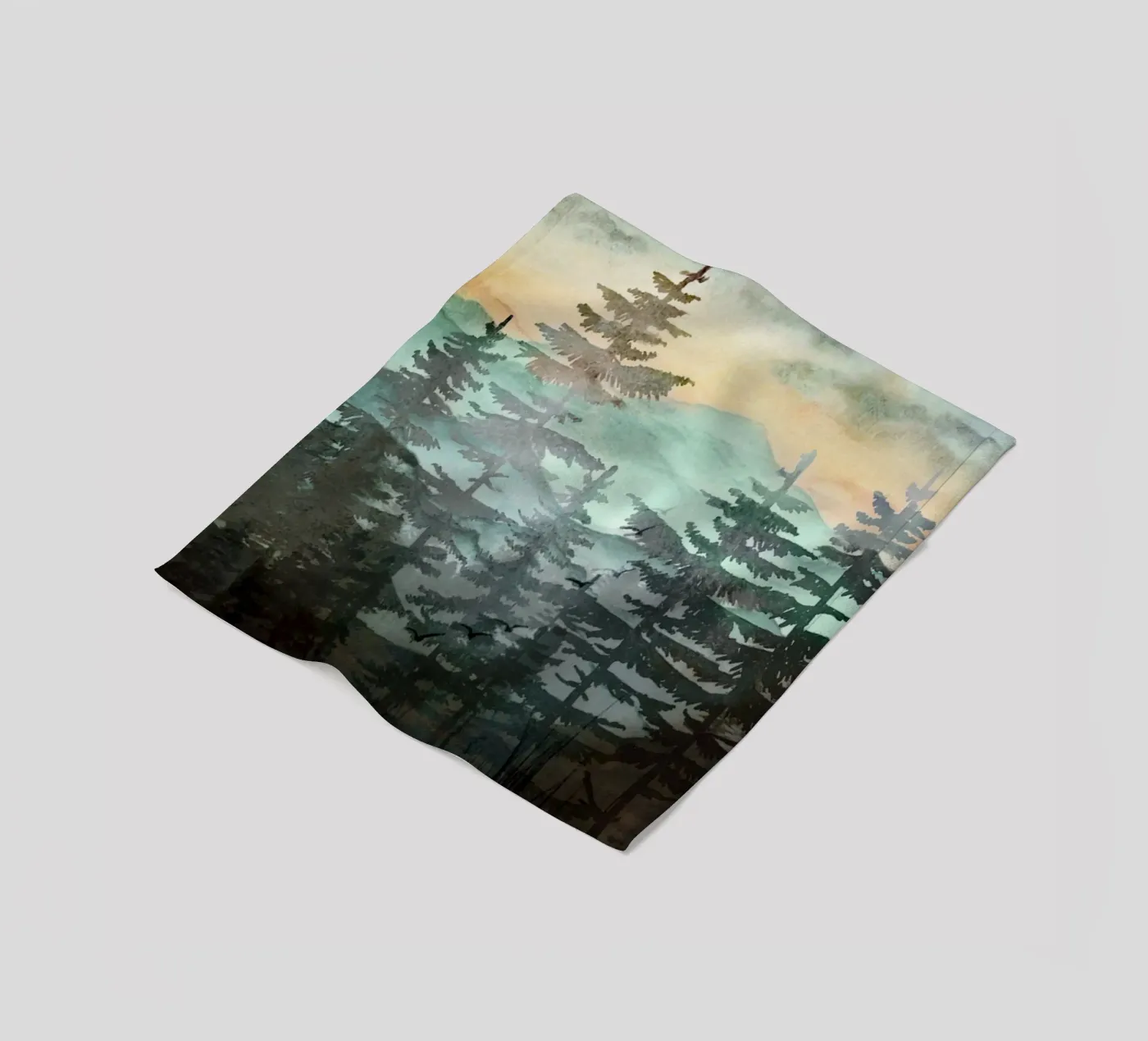 Pine Trees coperta in pile da Nadjaa