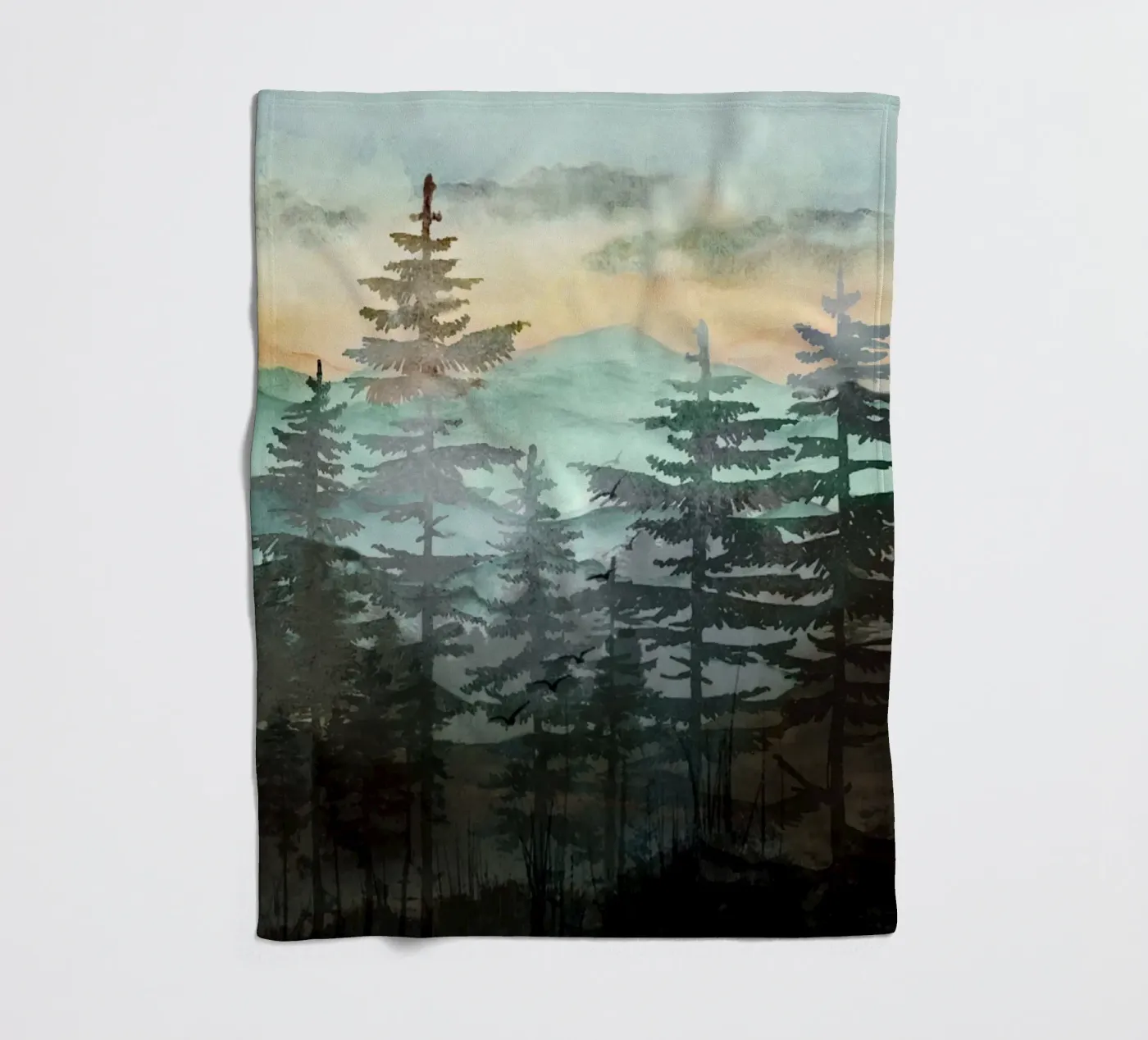 Pine Trees Fleecedecke von Nadjaa