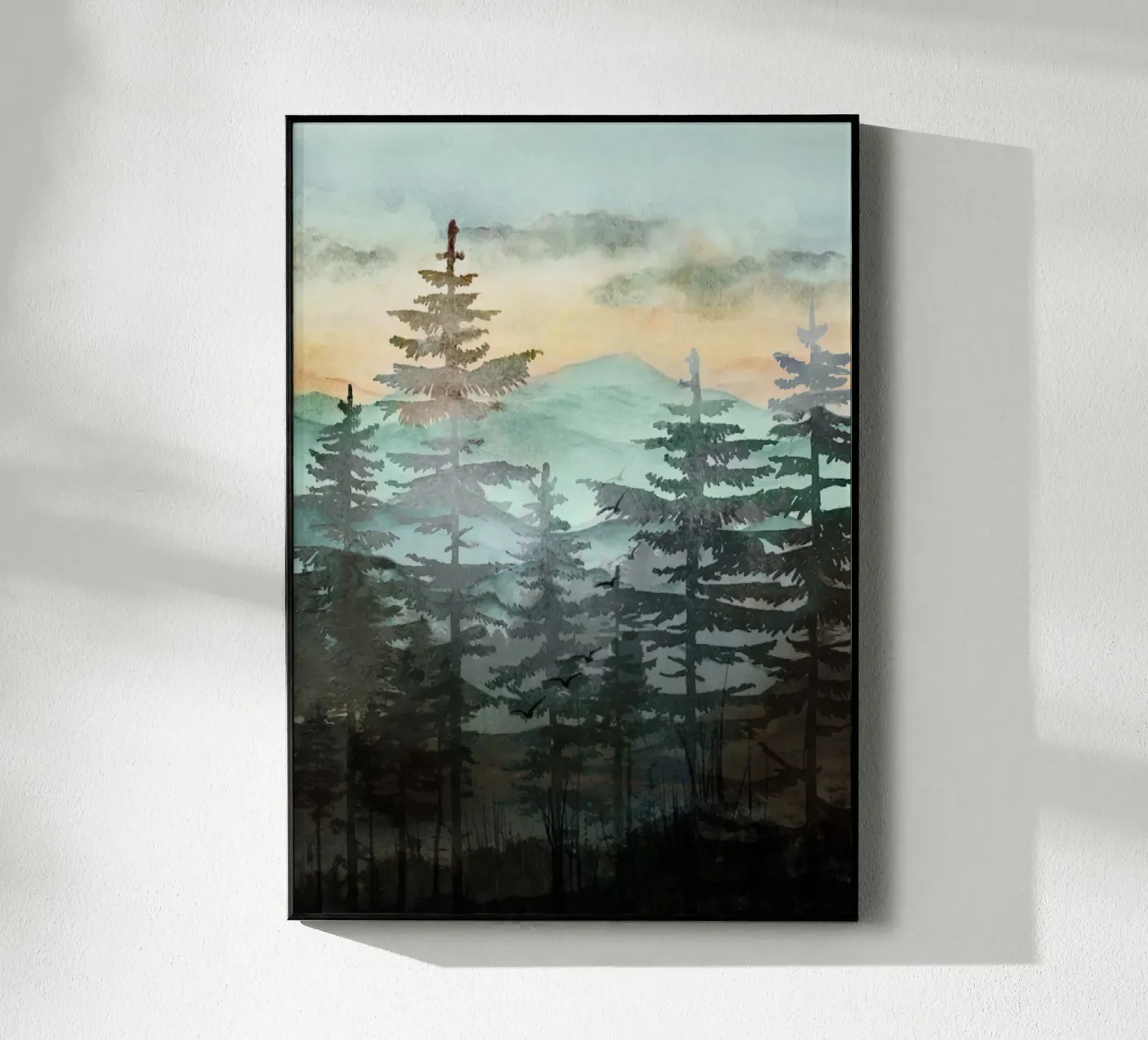 Pine Trees Acryl-Glas von Nadjaa