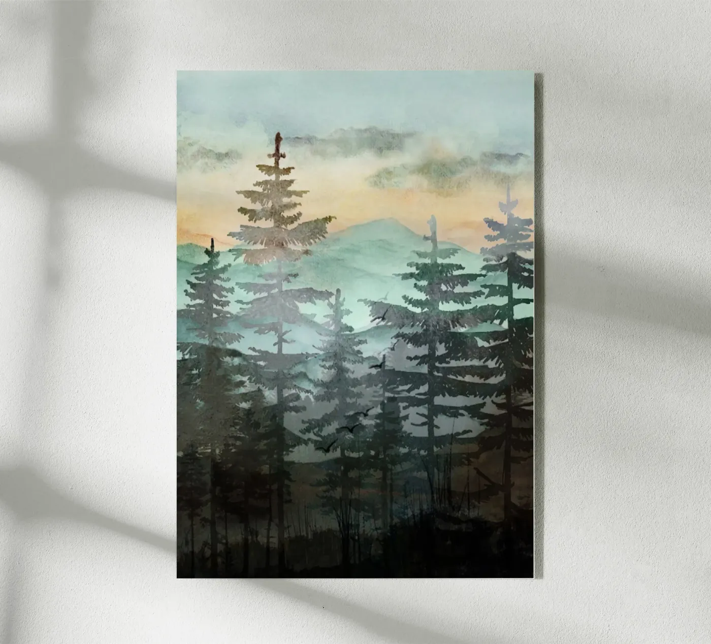 Pine Trees Acryl-Glas von Nadjaa