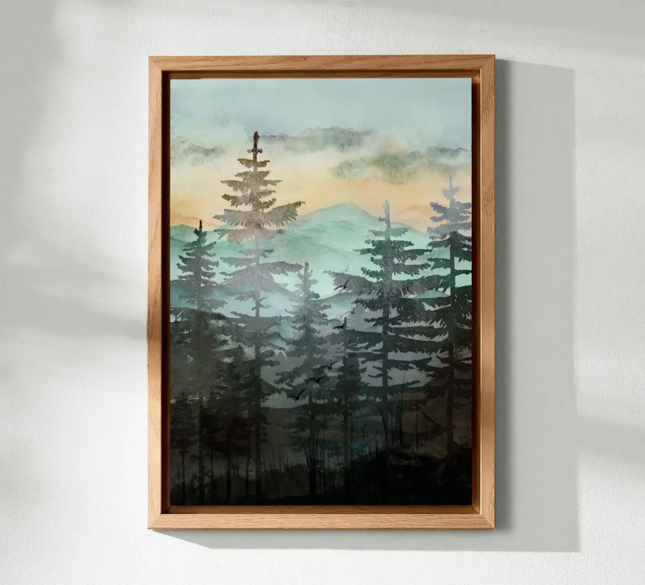 Pine Trees alluminio dibond da Nadjaa