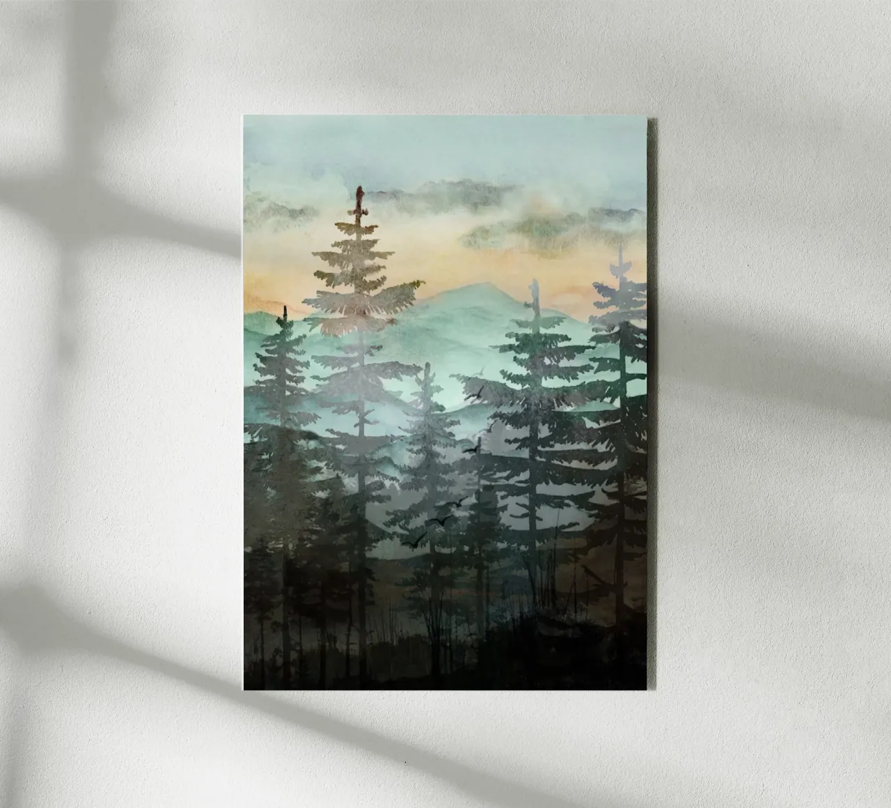 Pine Trees alluminio dibond da Nadjaa