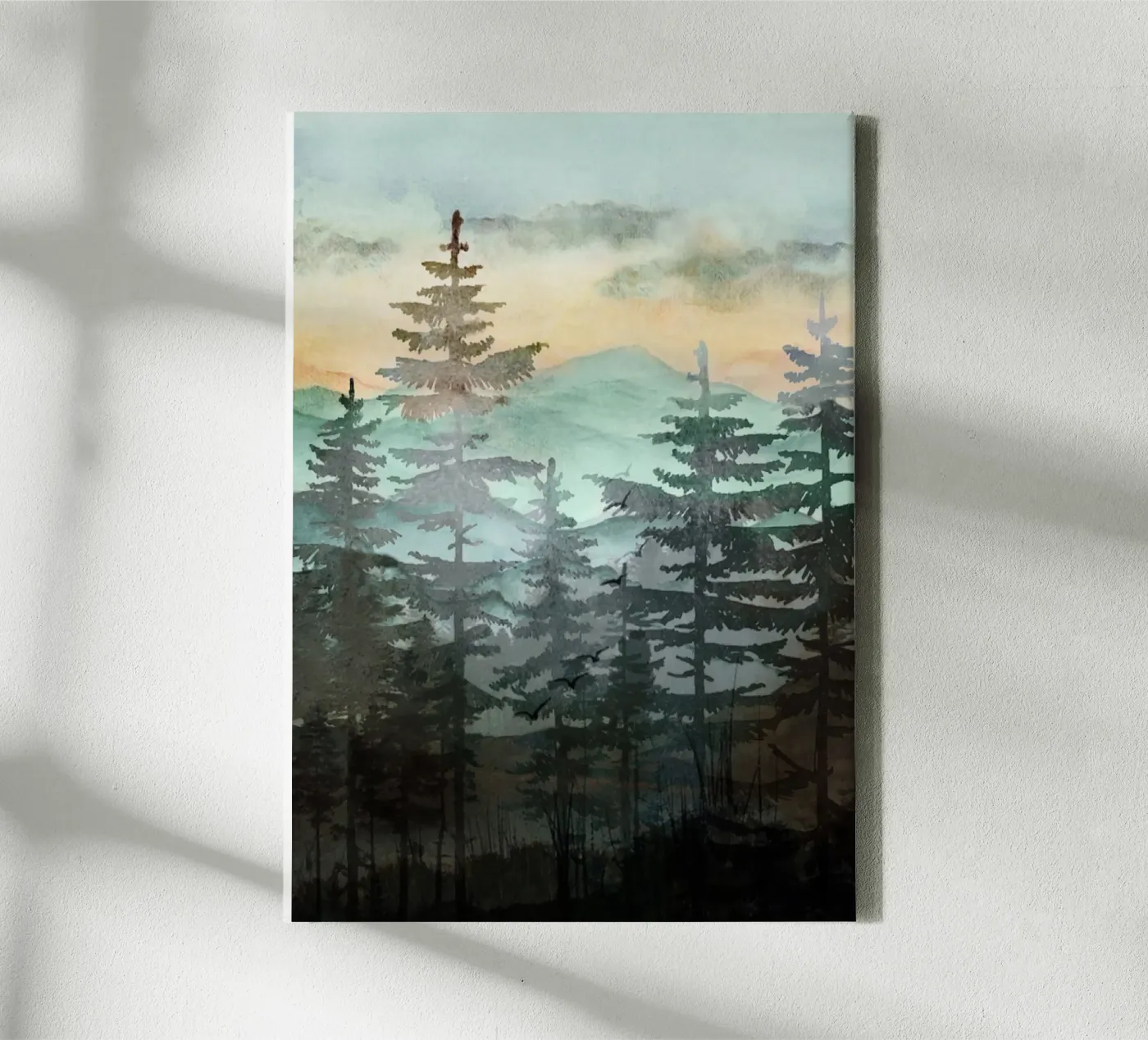 Pine Trees canvas van Nadjaa