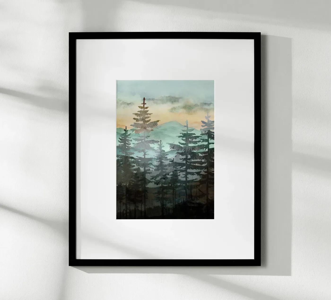Pine Trees poster de Nadjaa