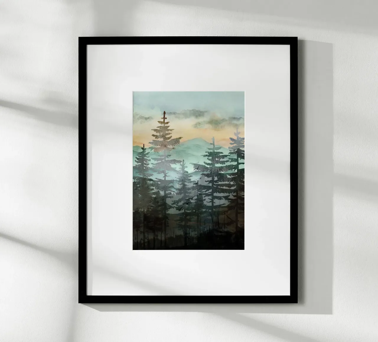 Pine Trees carta hahnemühle da Nadjaa