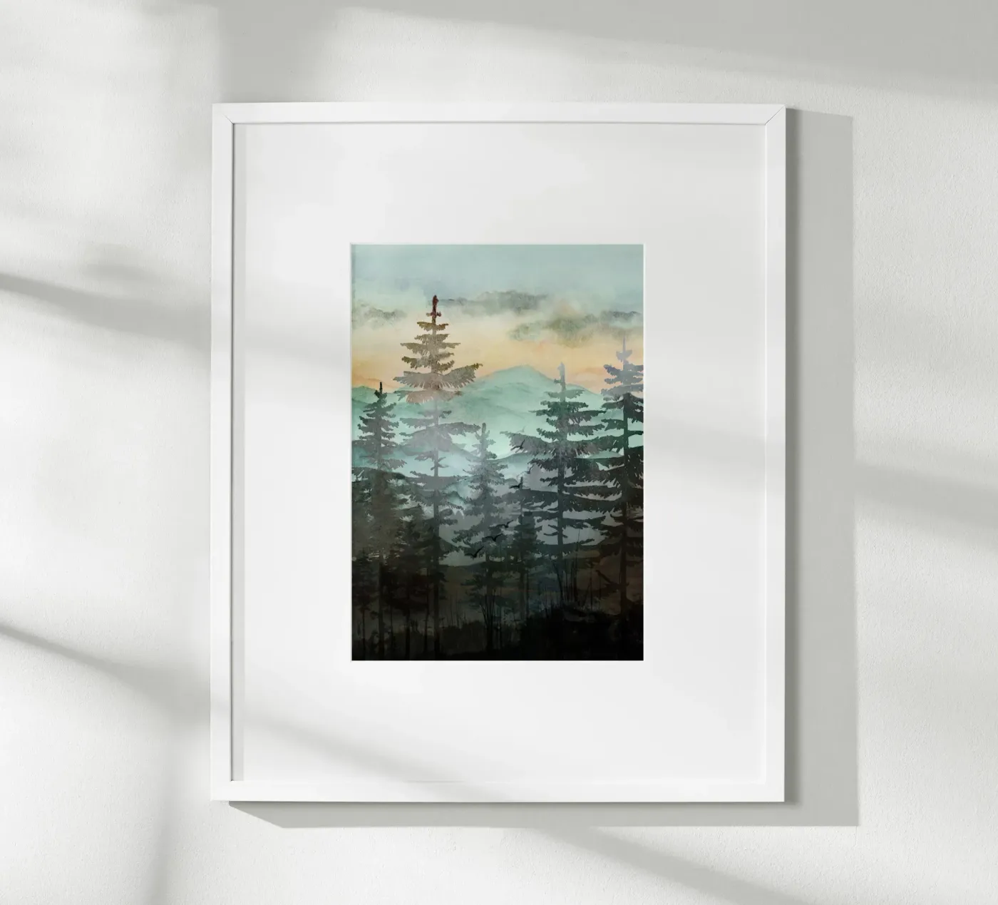 Pine Trees poster de Nadjaa