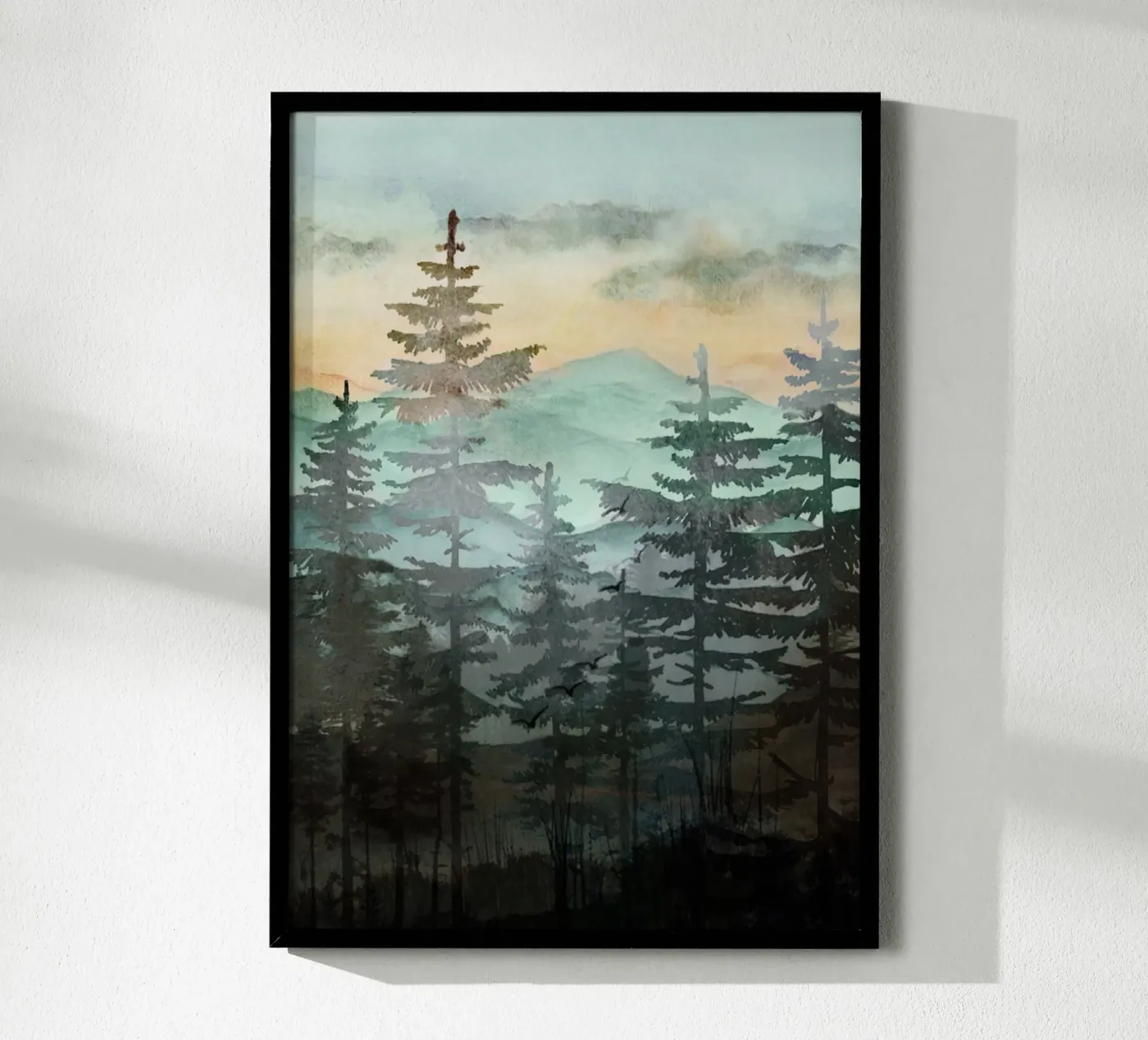 Pine Trees poster de Nadjaa