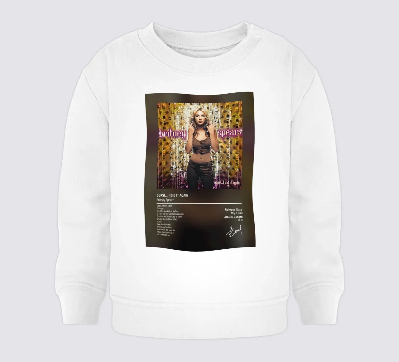 Oops!... I Did It Again by Britney Spears felpa neonato da DGUnder