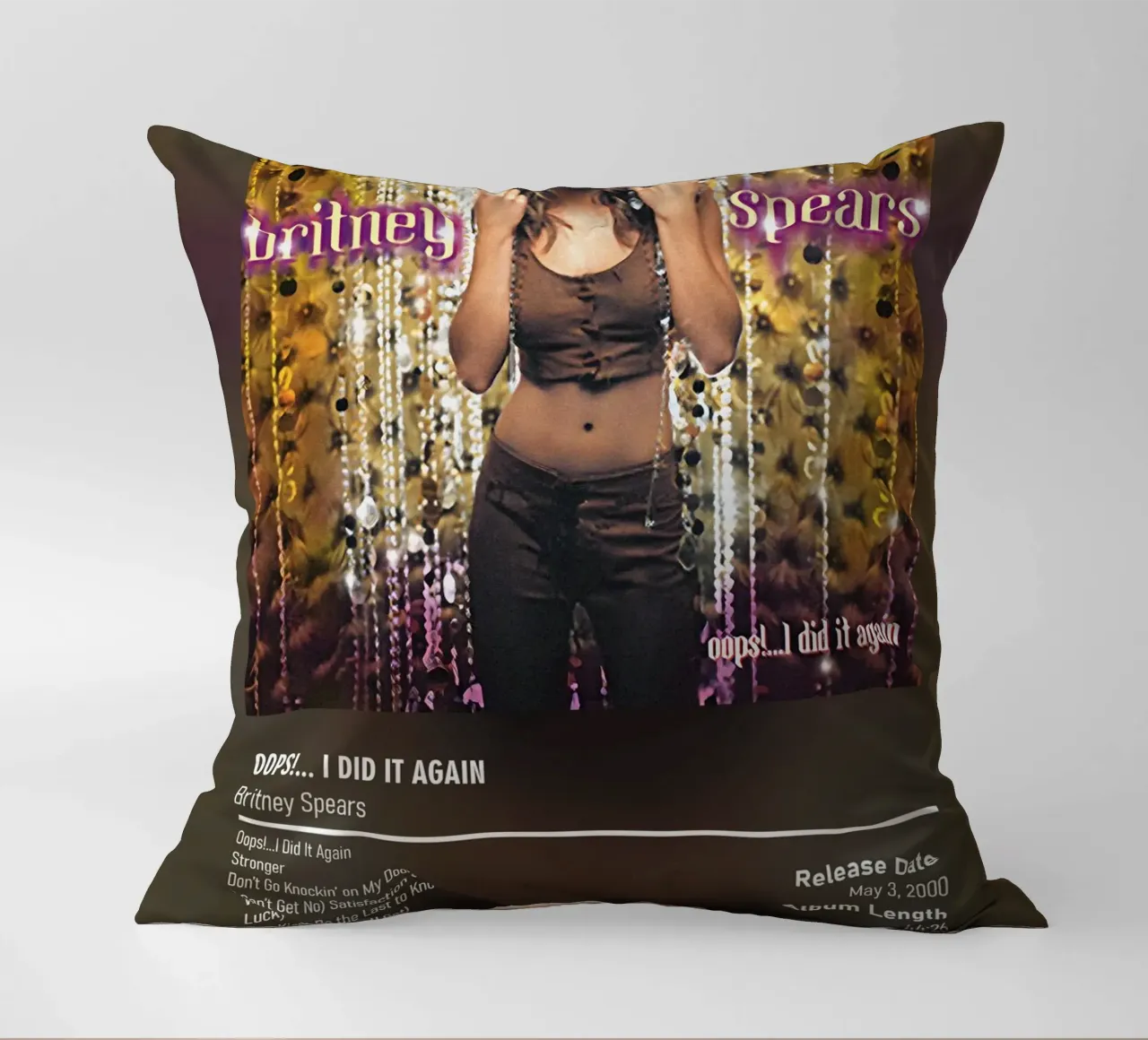 Oops!... I Did It Again by Britney Spears cuscino da DGUnder