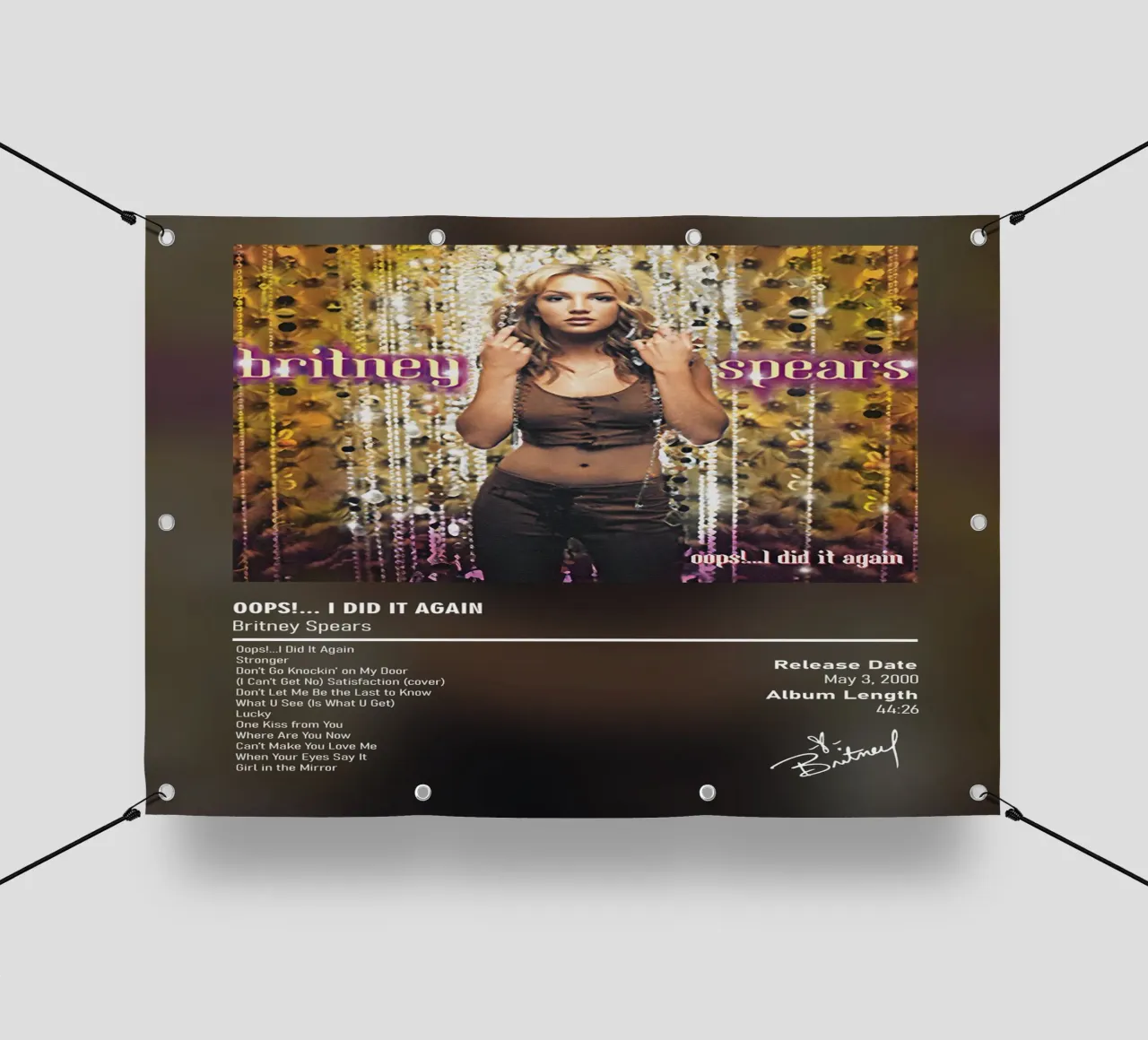 Oops!... I Did It Again by Britney Spears telo in pvc da DGUnder