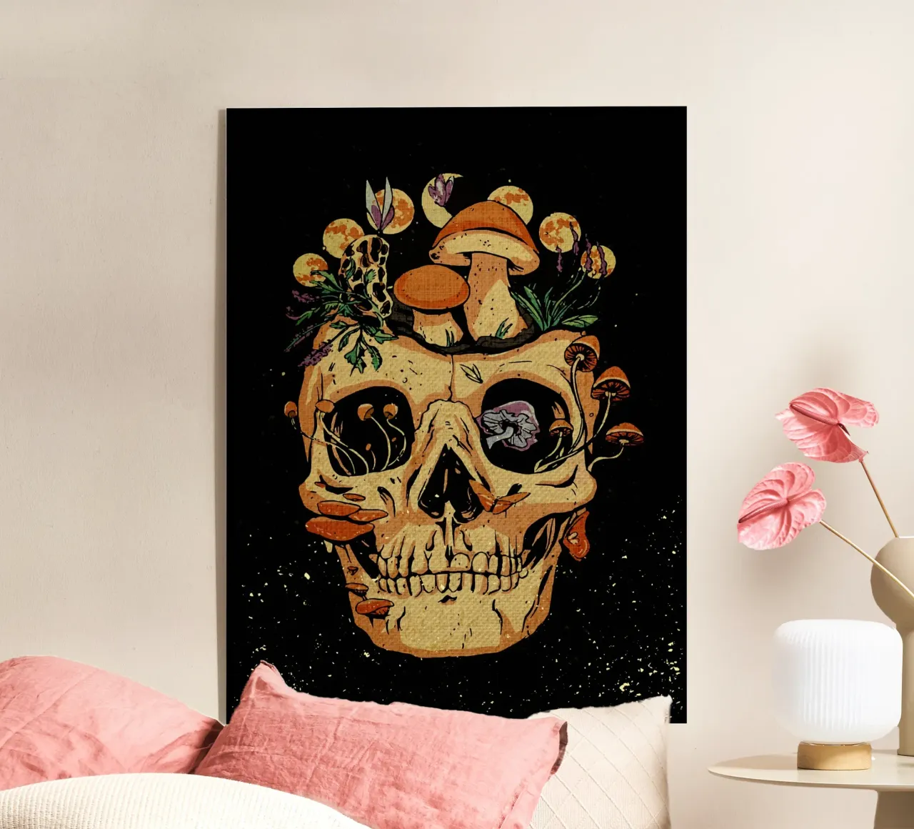 Pilz-Schädel Acryl-Glas von DanielDesign