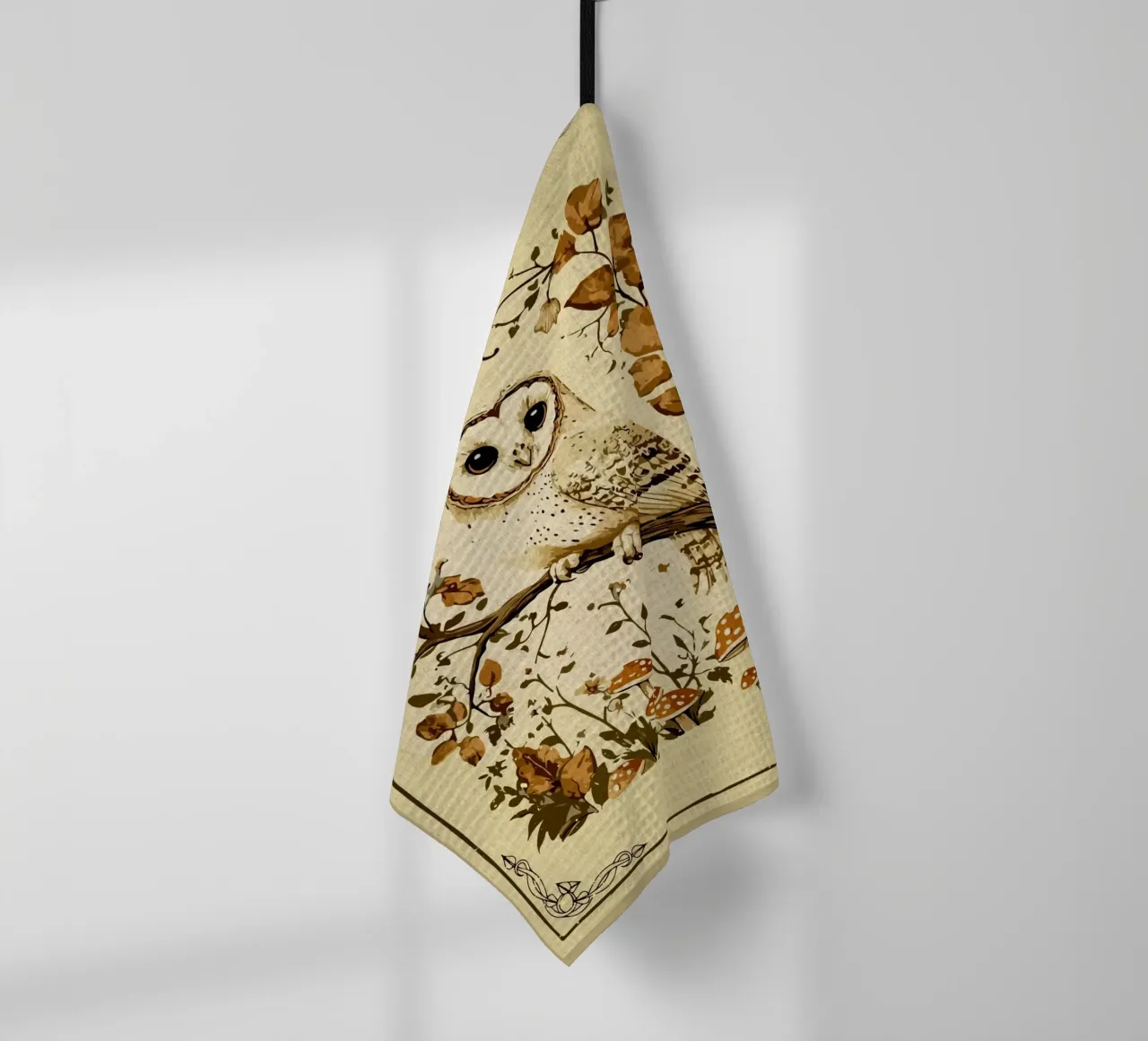 Gufo Autunno Foresta Cottagecore canovaccio da cucina da DanielDesign
