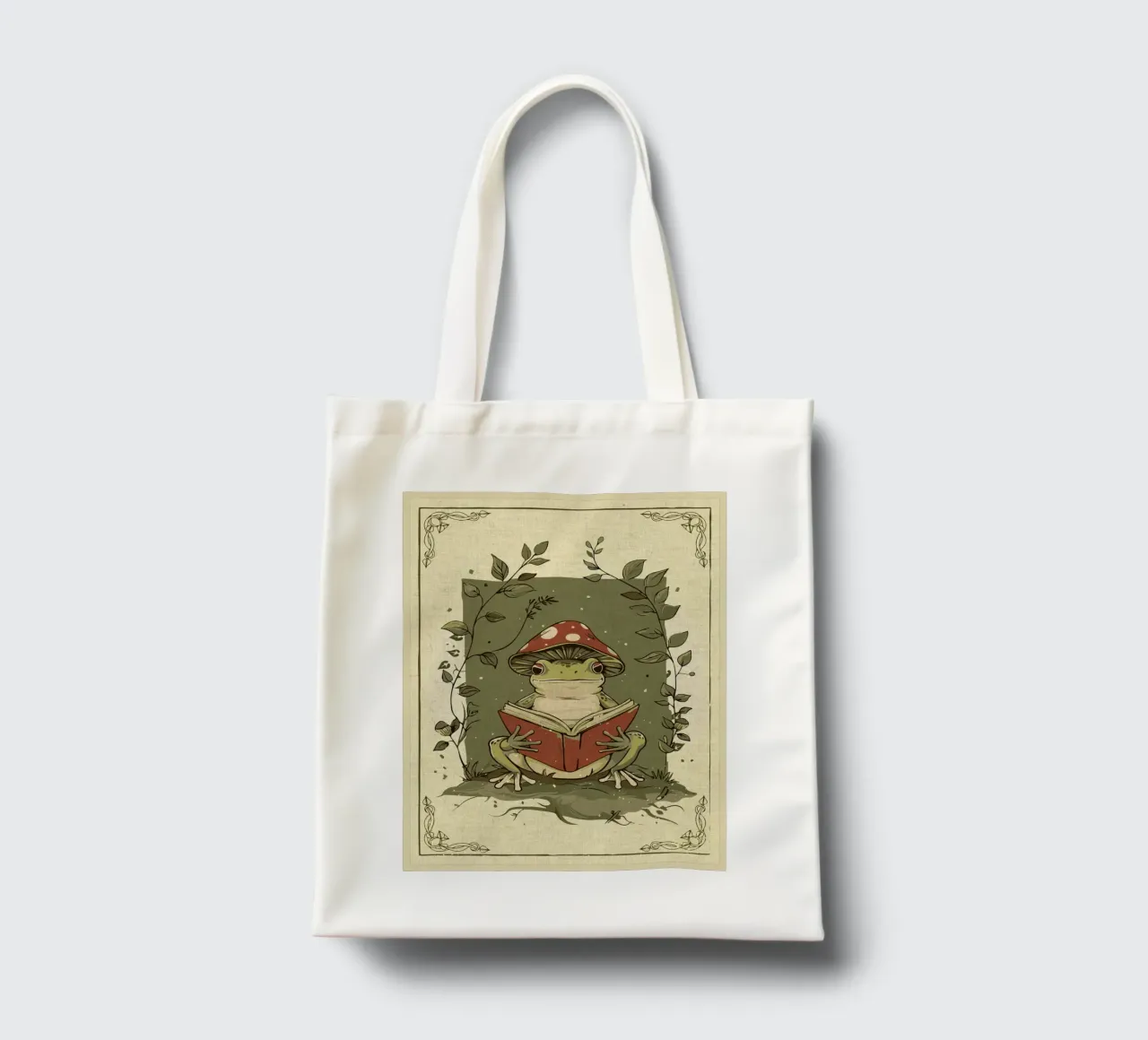 Libro di lettura della rana borsa in juta da DanielDesign