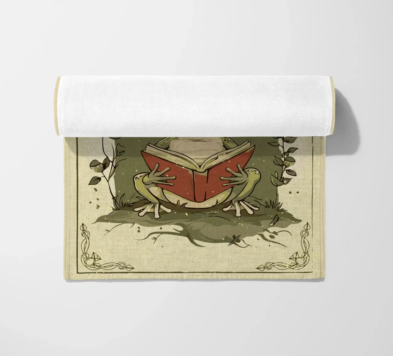 Libro di lettura della rana telo mare da DanielDesign