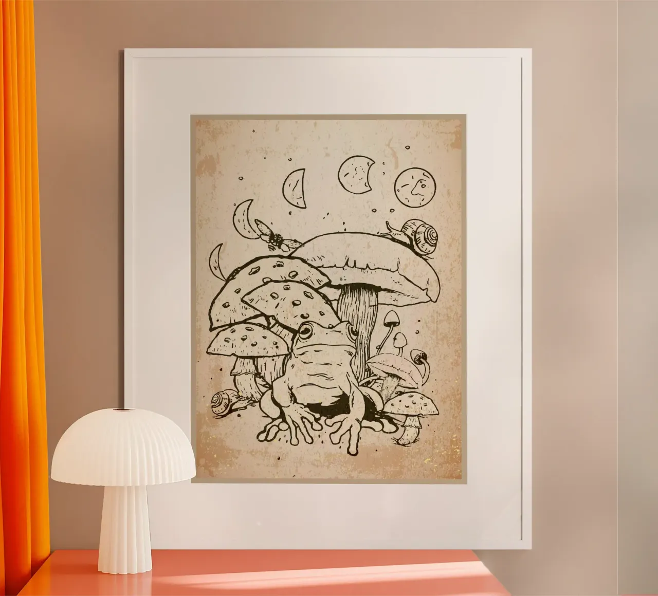 Luna di rana Cottagecore carta hahnemühle da DanielDesign