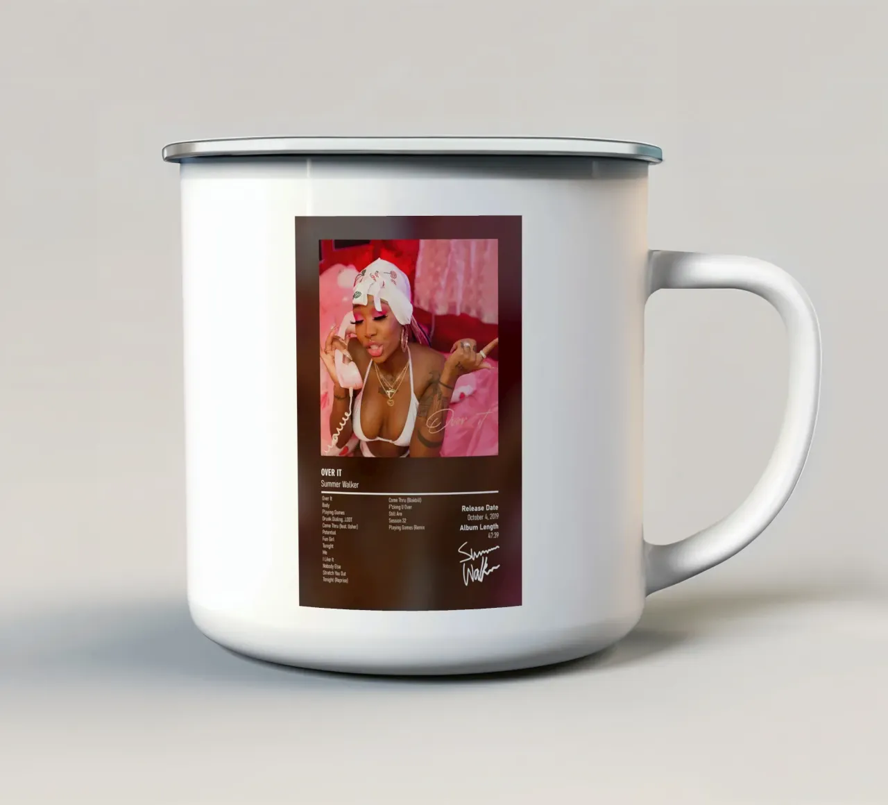Over It (2019) Summer Walker tazza in smalto da DGUnder
