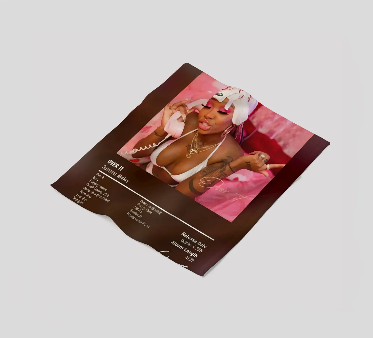 Over It (2019) Summer Walker coperta in pile da DGUnder