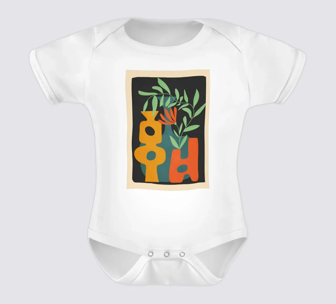 Shapes in Bloom 4 body neonato maniche corte da cityart