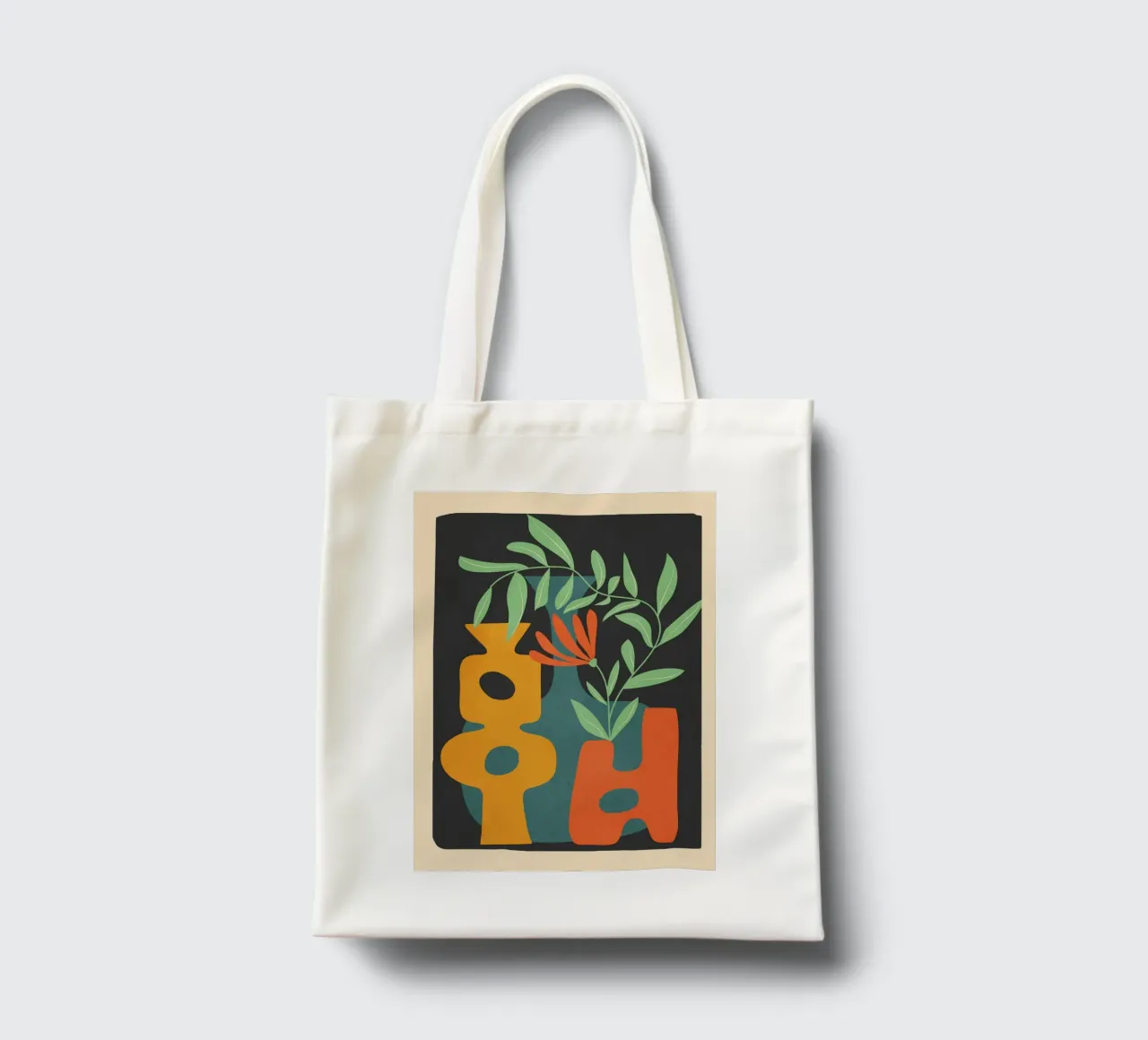 Shapes in Bloom 4 borsa in juta da cityart