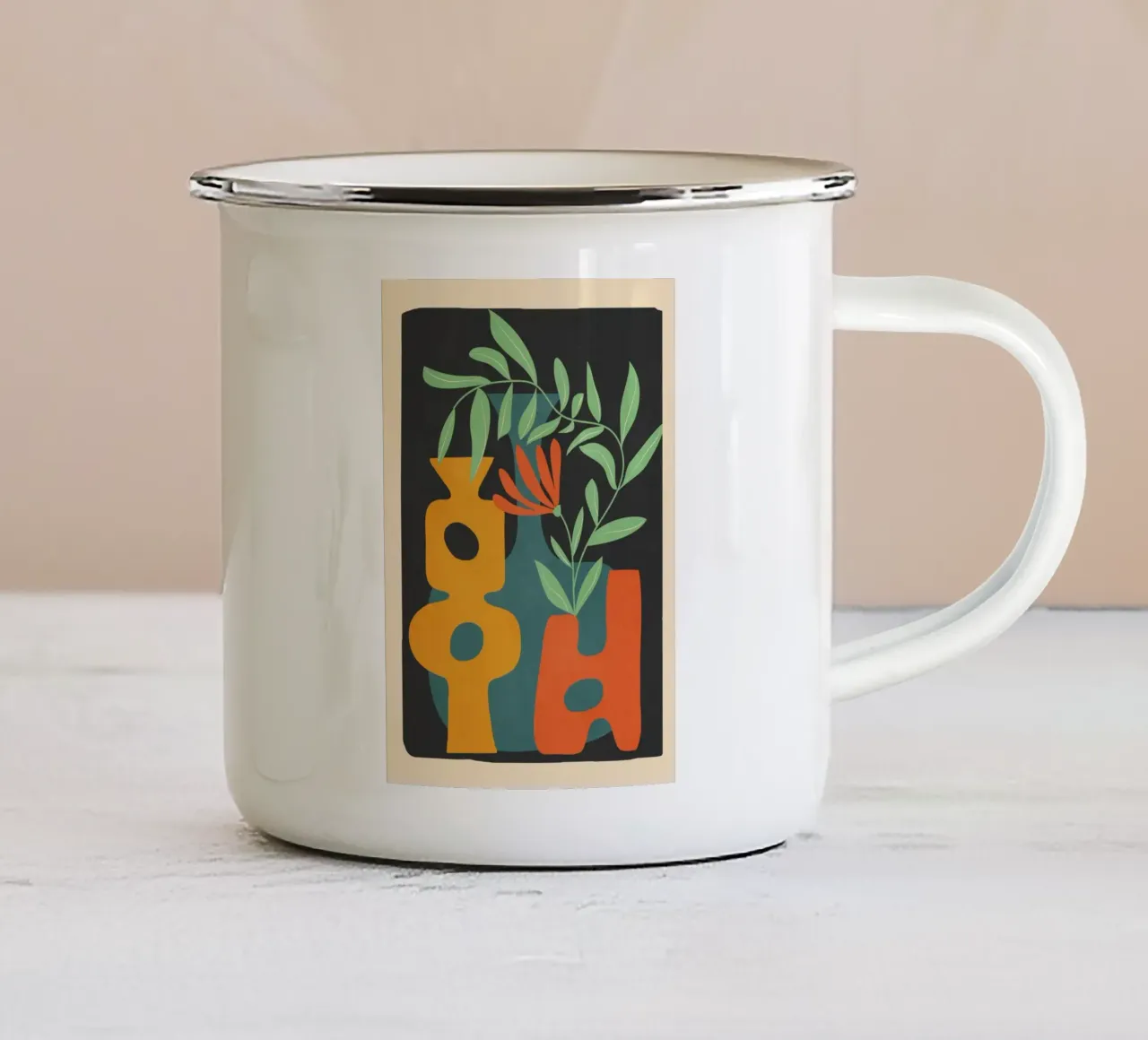Shapes in Bloom 4 tazza in smalto da cityart