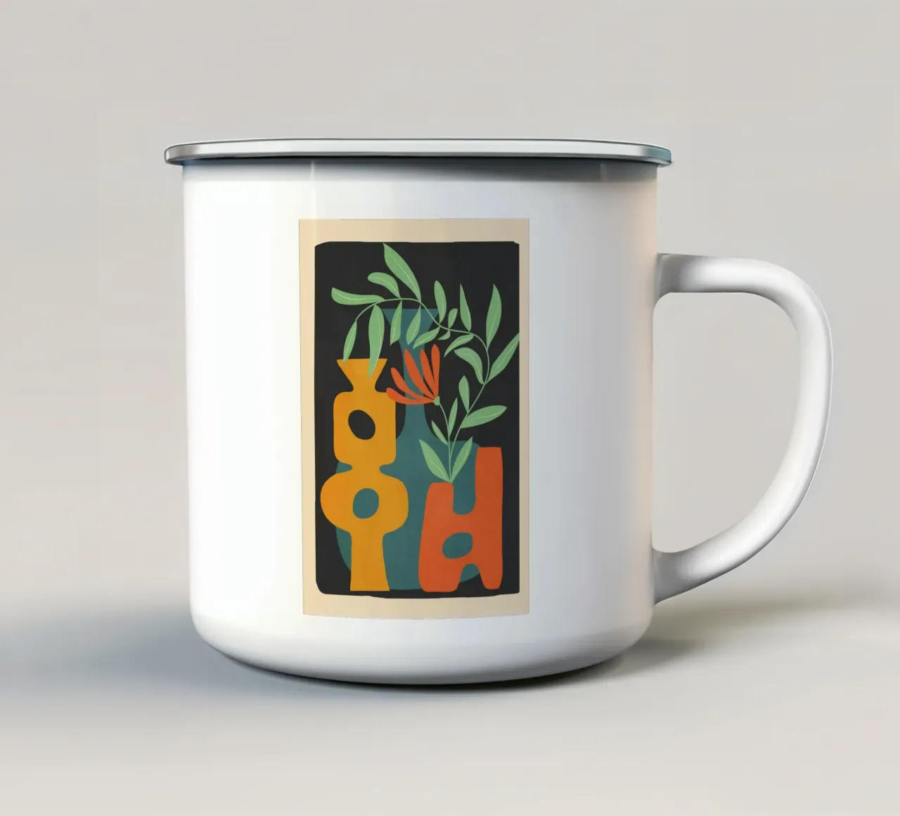 Shapes in Bloom 4 tazza in smalto da cityart