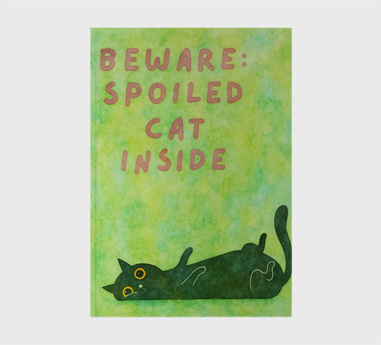 funny cat beware spoiled cat inside notebook by Mirage