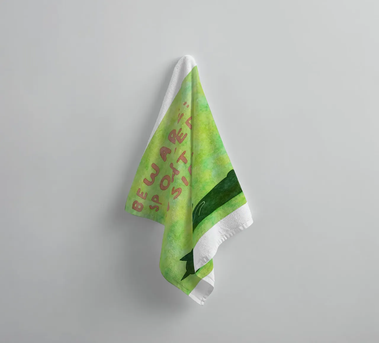 funny cat beware spoiled cat inside towel by Mirage