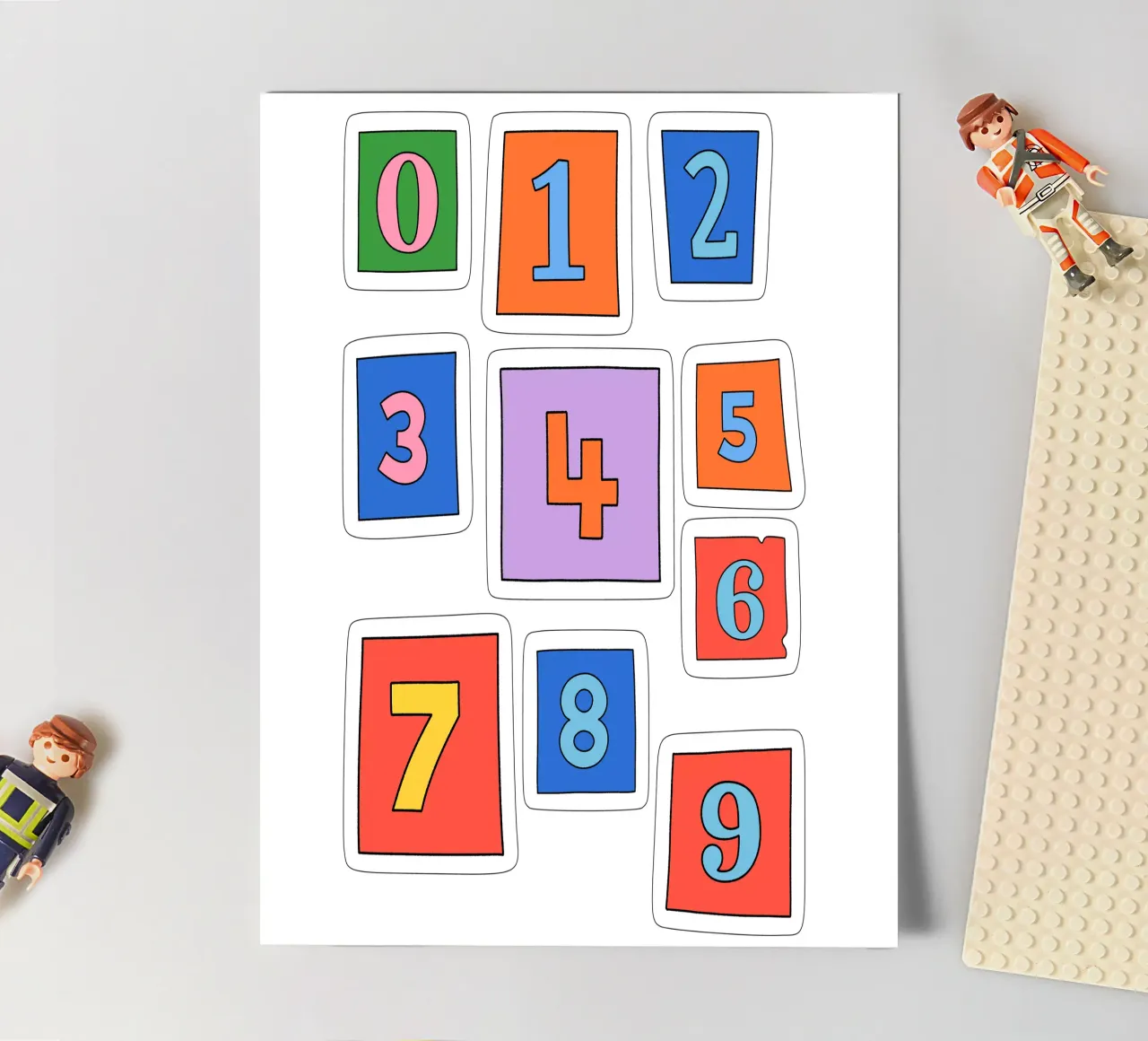 all about numbers foglio adesivo da Sticker King