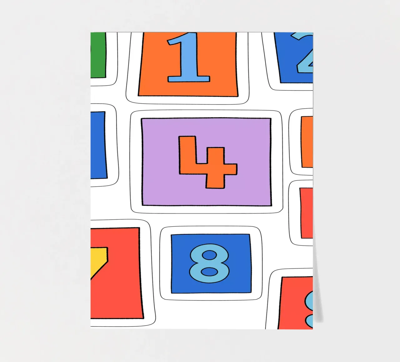 all about numbers foglio adesivo da Sticker King