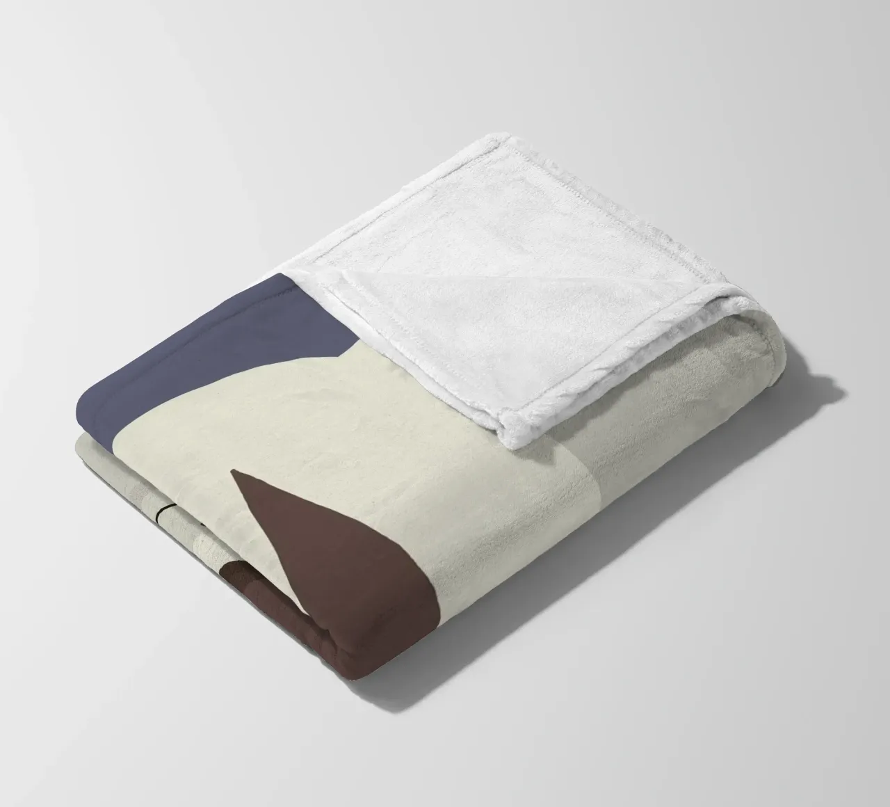 Rhinoceros, Animal Portrait fleece blanket by The Printed Sparrow