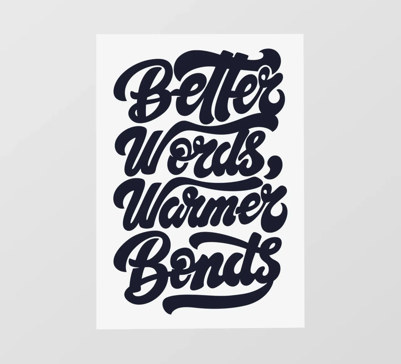 Better Words, Warmer Bonds pvc cover by easternspringco