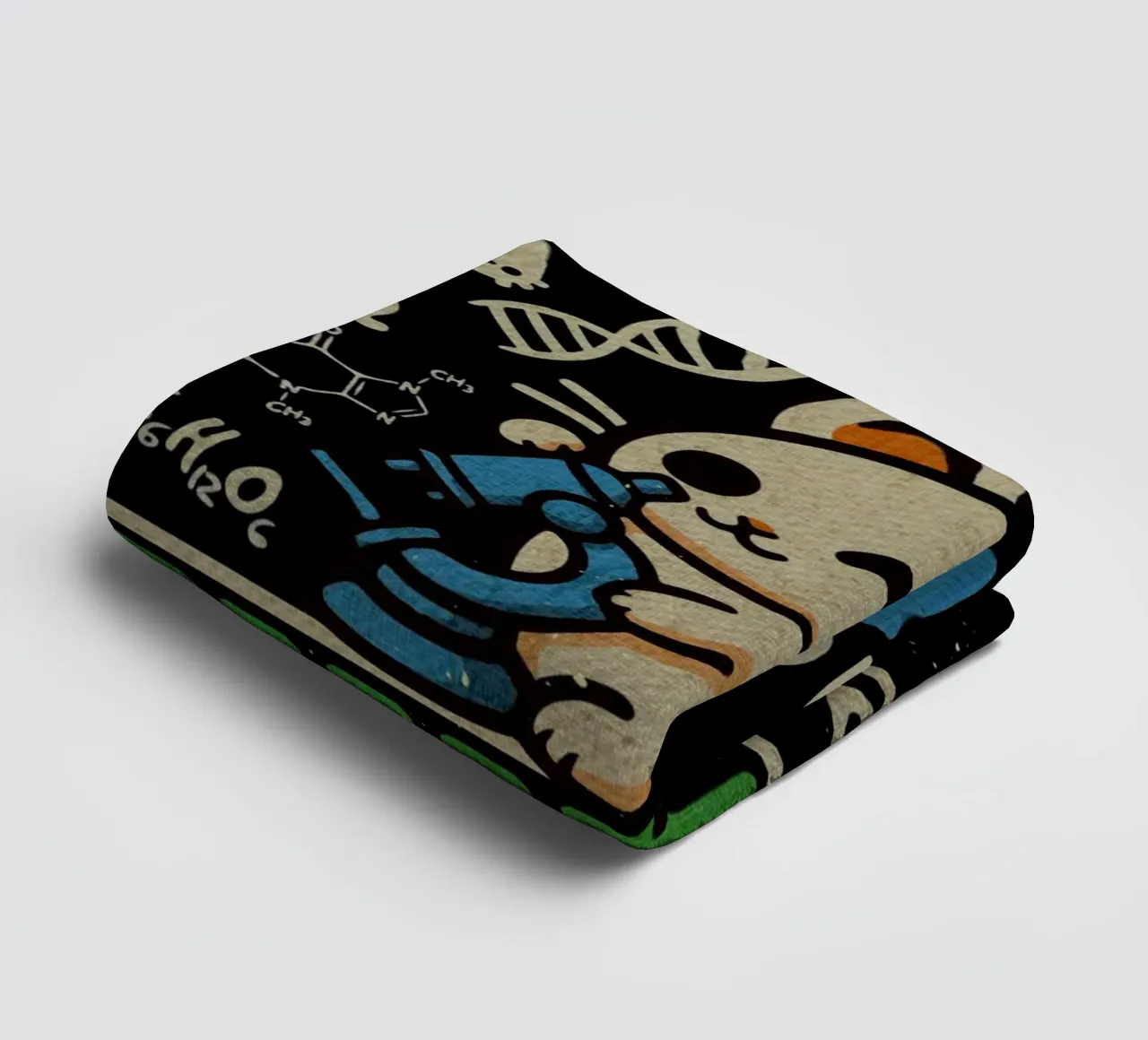 Science in Progress Mouse lab towel by Andrew S Morrison