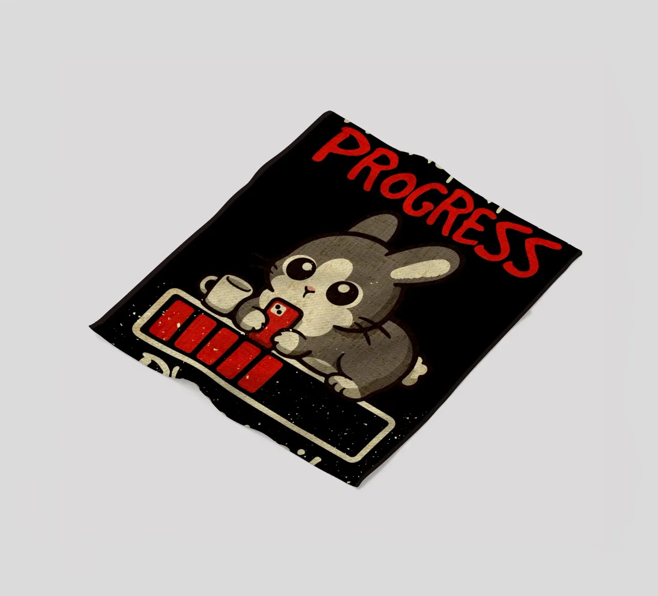 Procrastination in progres fleece blanket by Andrew S Morrison