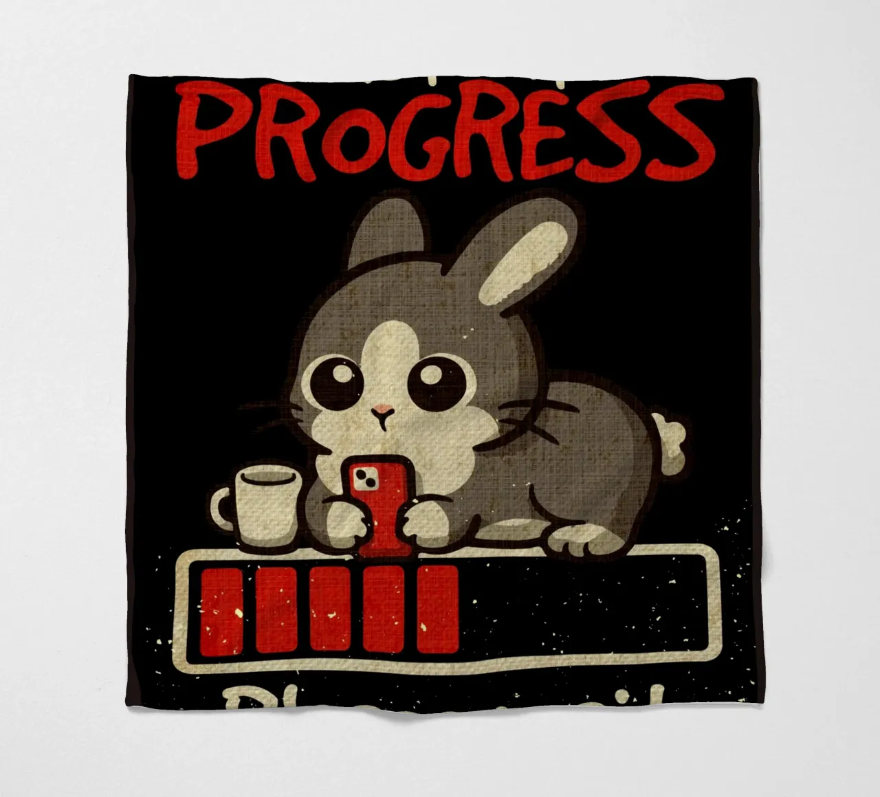 Procrastination in progres fleece blanket by Andrew S Morrison