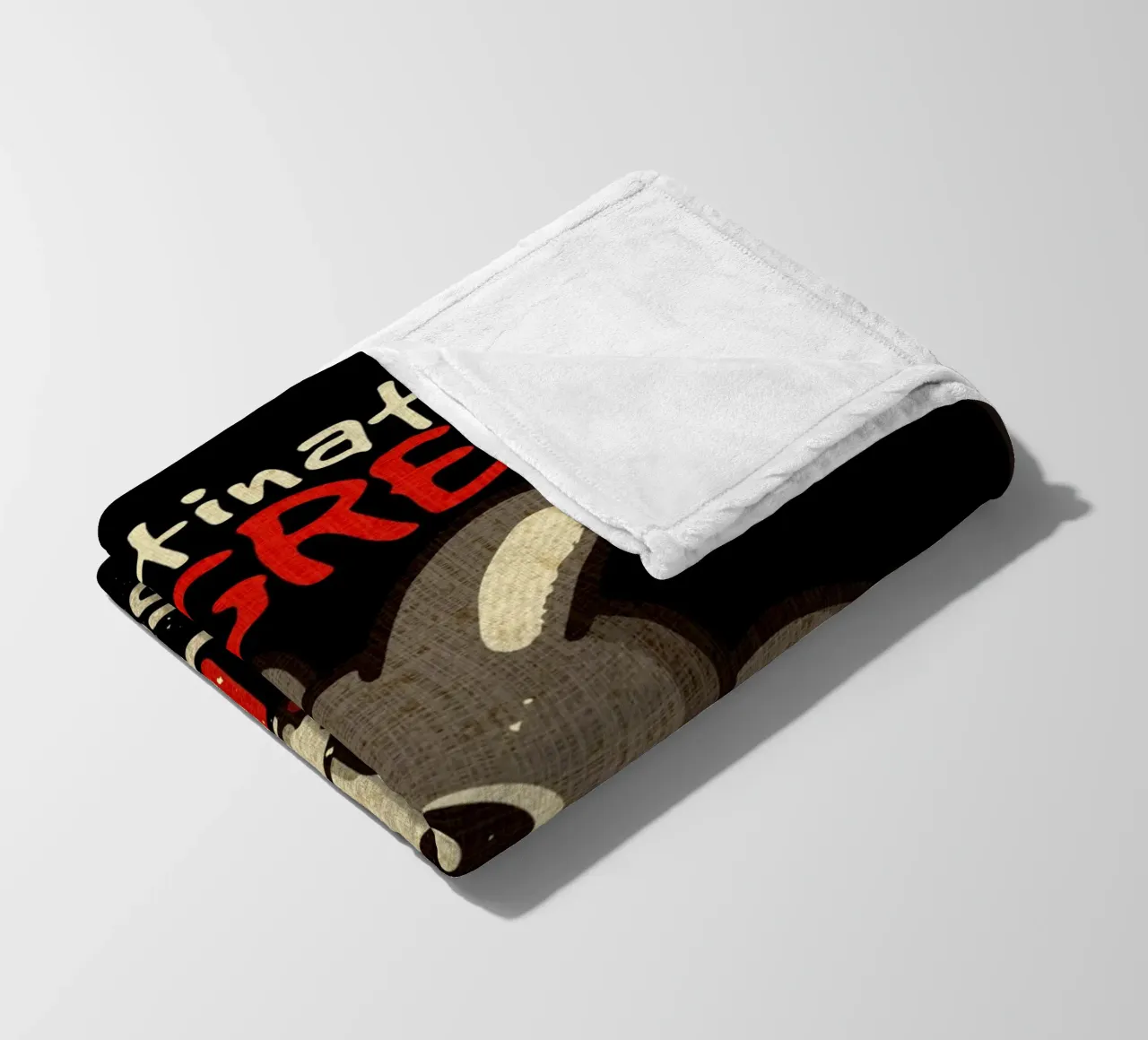Procrastination in progres fleece blanket by Andrew S Morrison