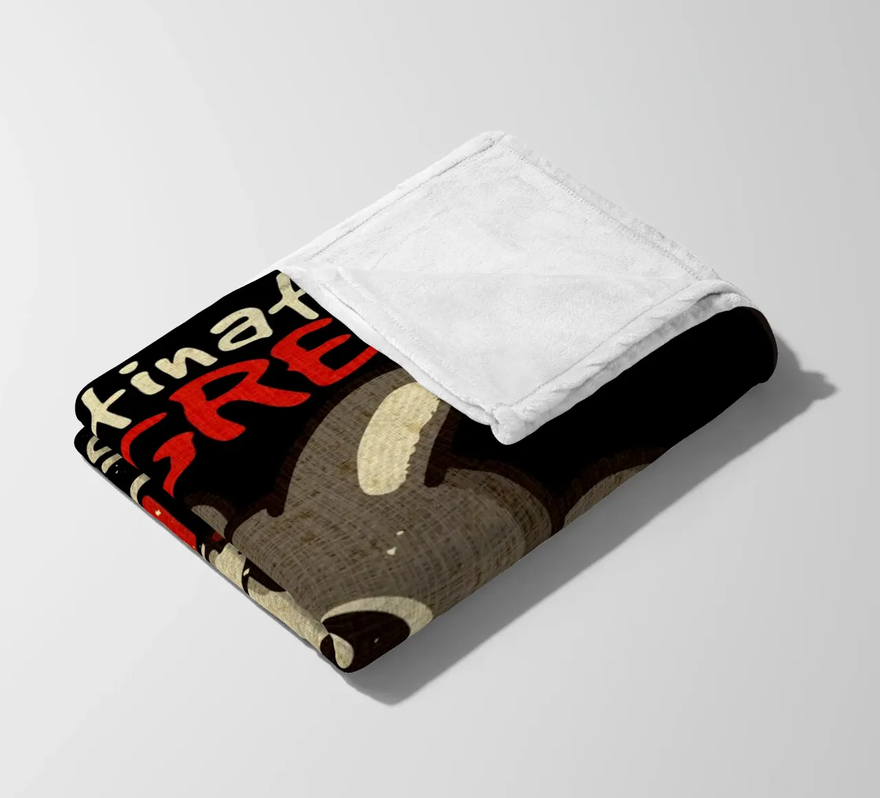 Procrastination in progres fleece blanket by Andrew S Morrison