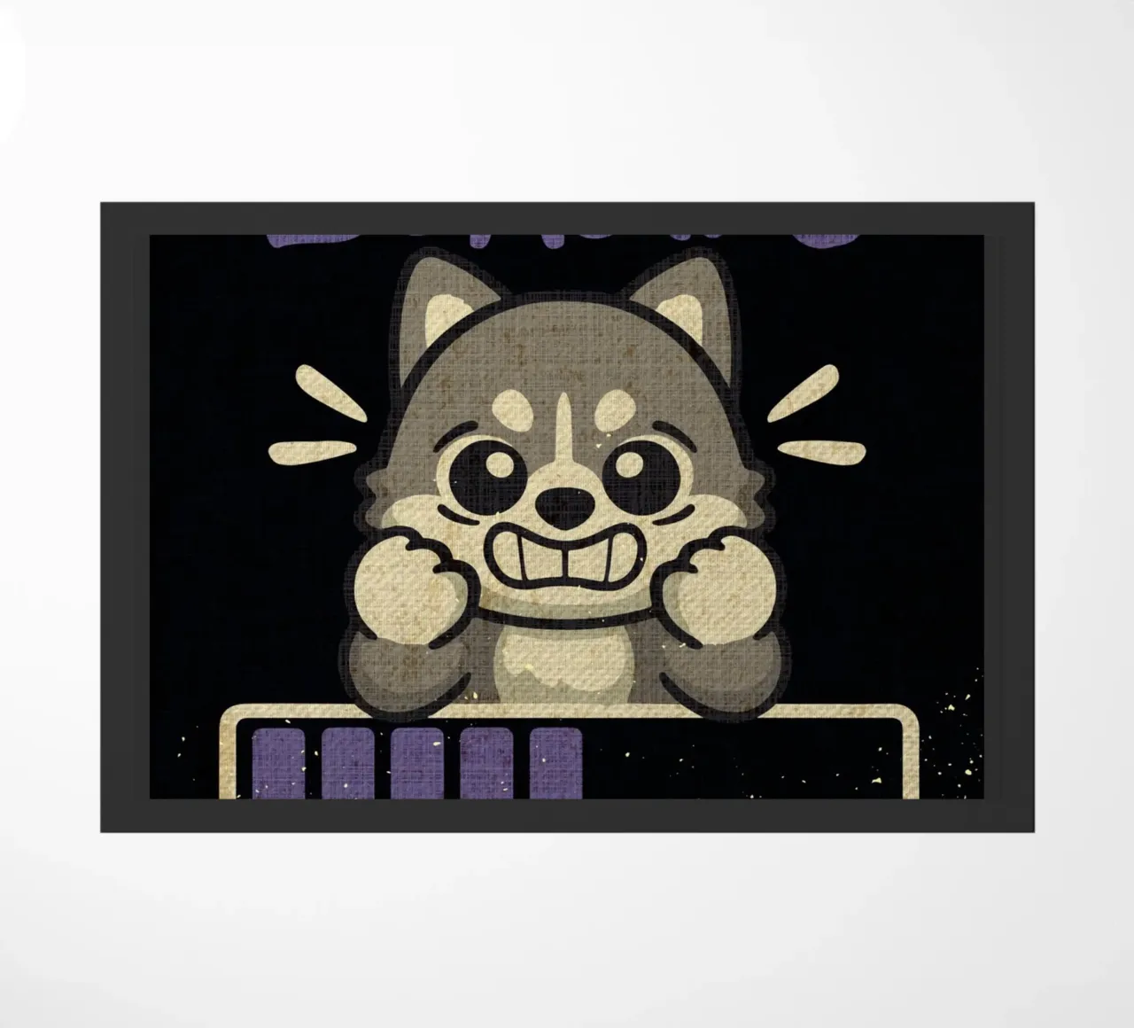 Panic attack loading doormat by Andrew S Morrison
