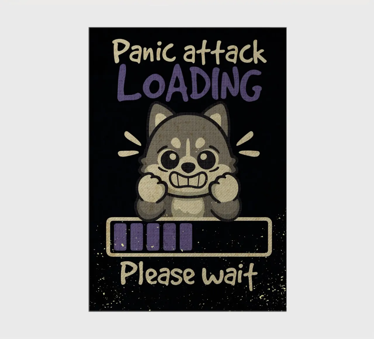 Panic attack loading notebook by Andrew S Morrison