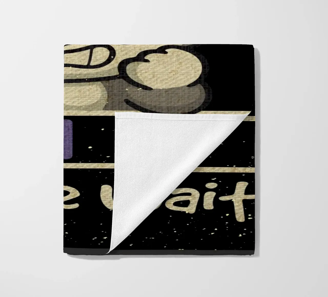 Panic attack loading beach towel by Andrew S Morrison