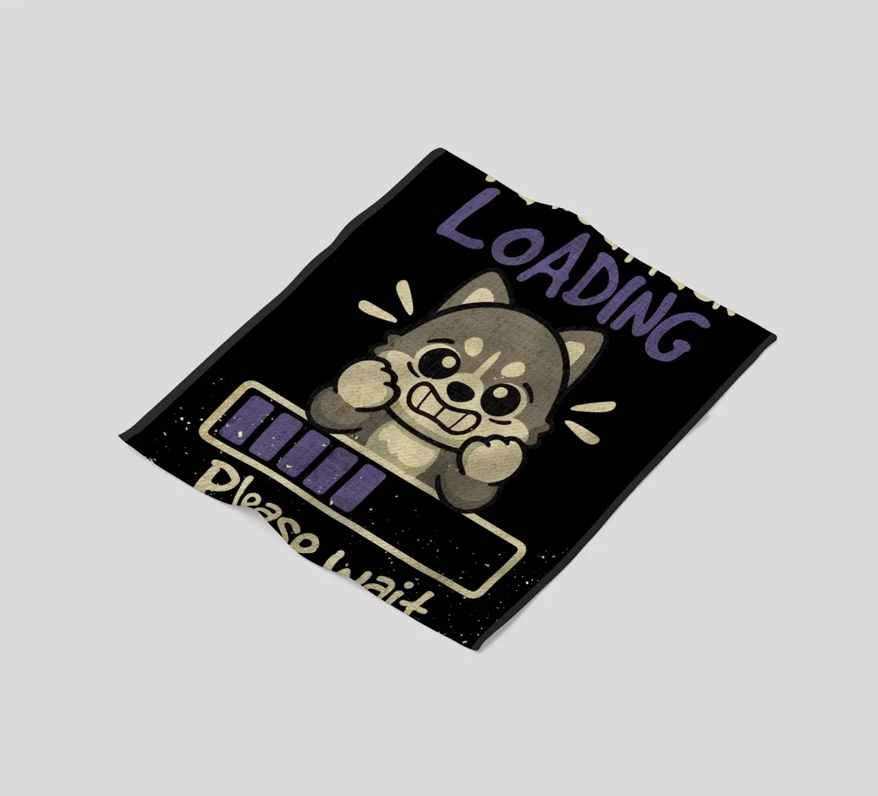 Panic attack loading fleece blanket by Andrew S Morrison