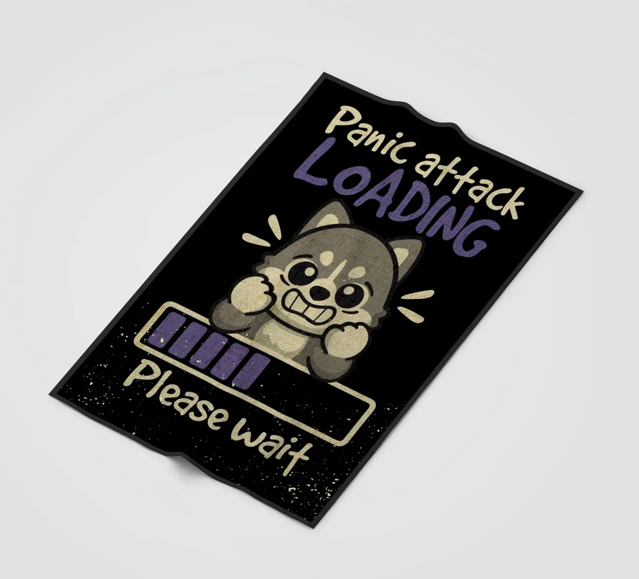 Panic attack loading fleece blanket by Andrew S Morrison