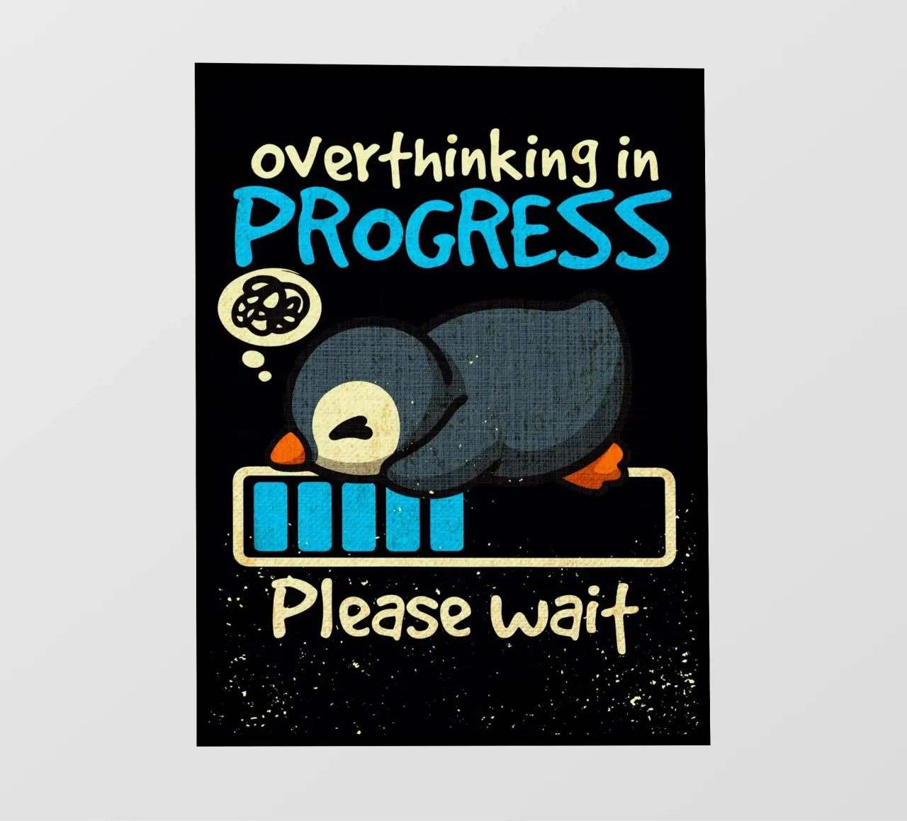 overthinking in progress lámina retroiluminada de Andrew S Morrison
