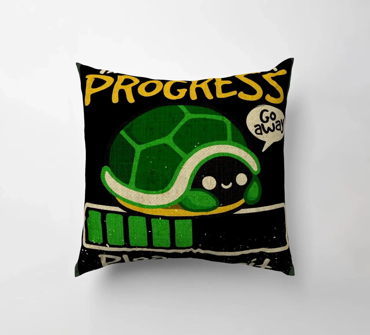Introverting in progress decorative cushion by Andrew S Morrison