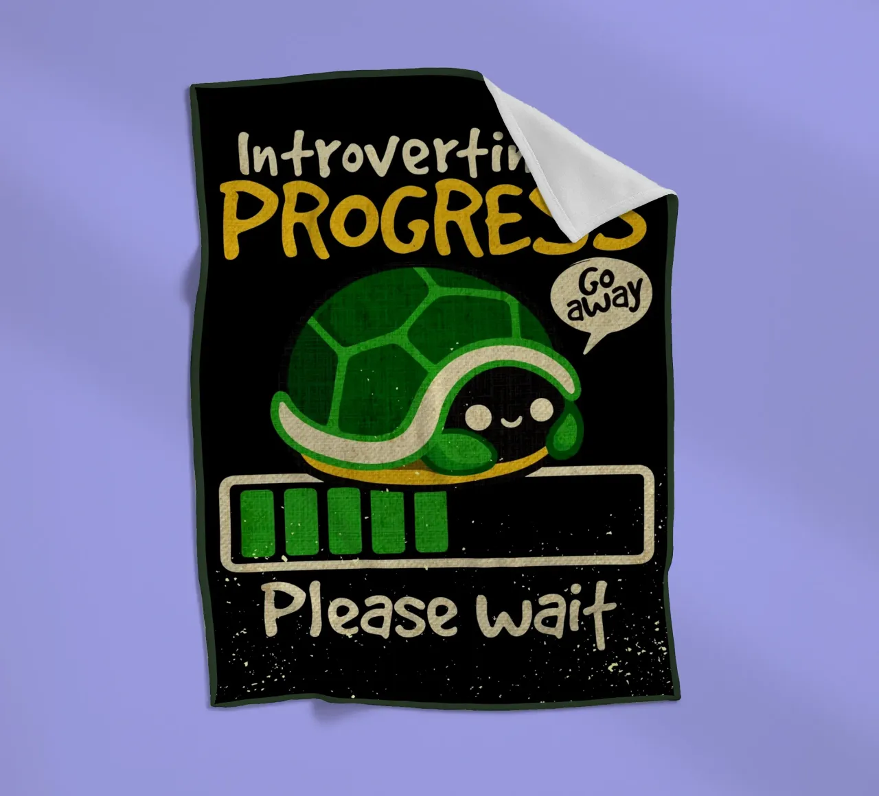 Introvert bezig fleecedeken van Andrew S Morrison