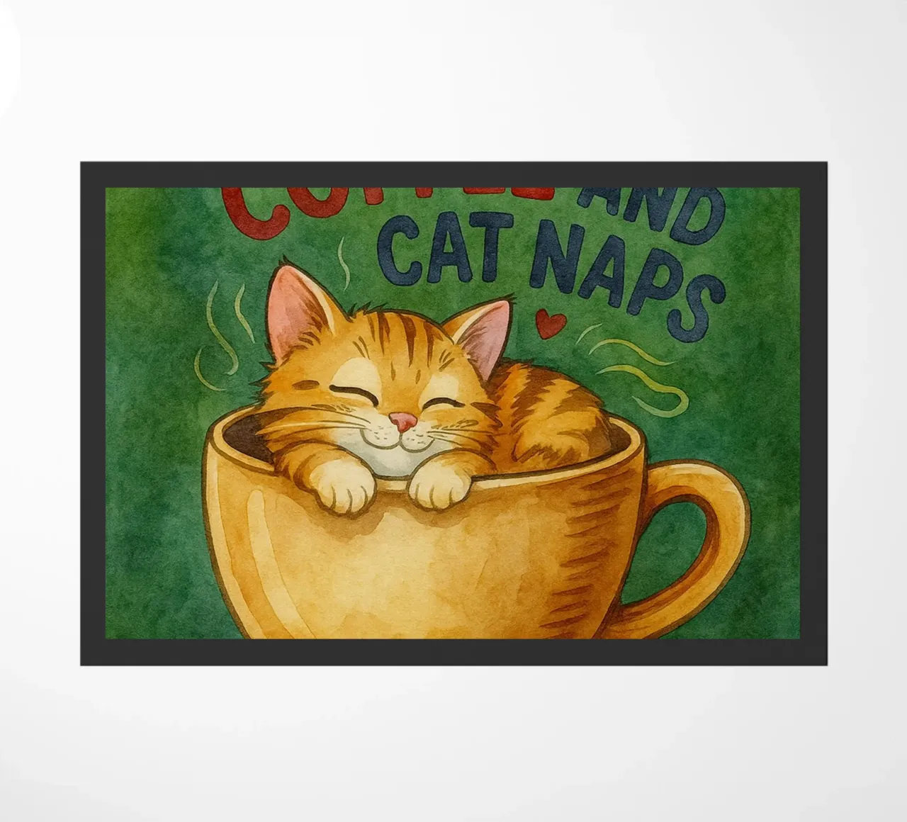 caffè gatto divertente zerbino da Mirage