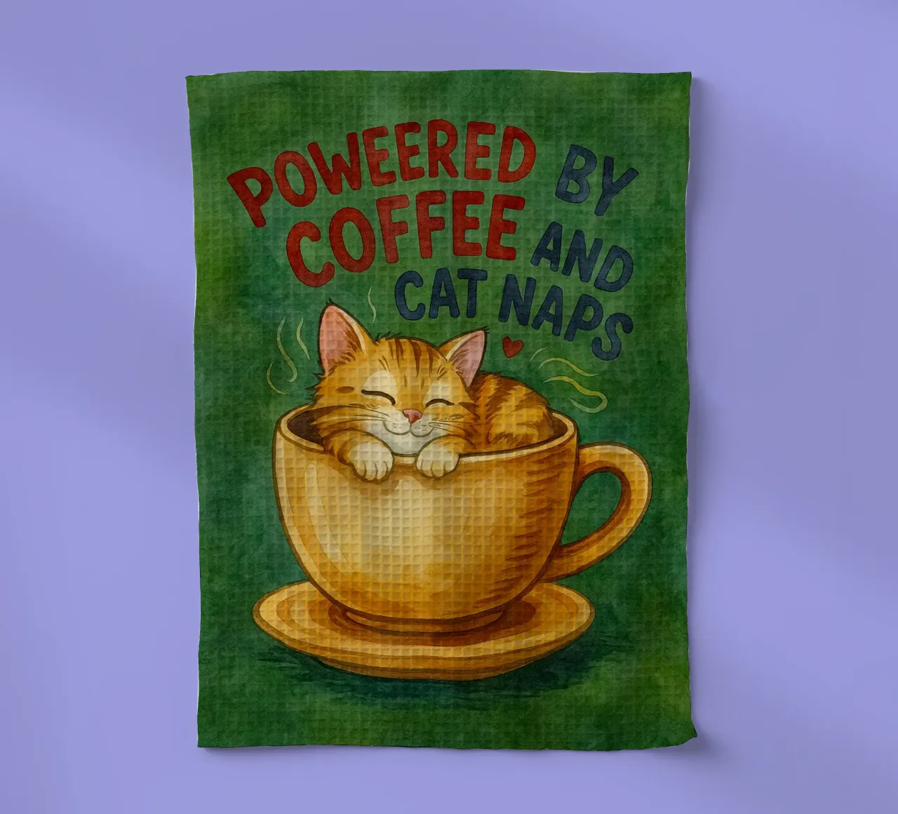 caffè gatto divertente canovaccio da cucina da Mirage