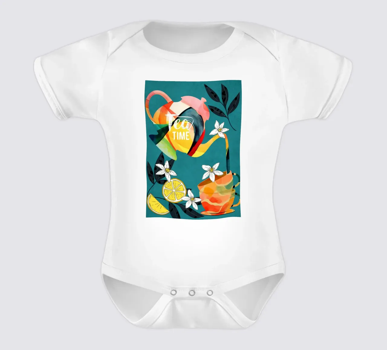 Tea Time body neonato maniche corte da cityart